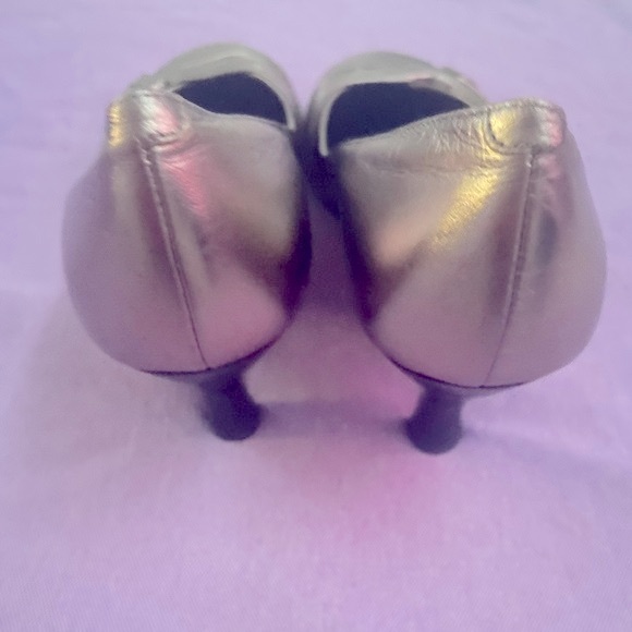 VGC Luca Ferri Silver Heels shoes Size 7 for womem - Picture 5 of 14